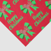 Cavapoo Christmas Dog & Bow Red Tissuepapier (Detail)