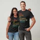 Cavapoo Dog Eigenaar Coffee Lovers Funny Quote Vin T-shirt (Unisex)