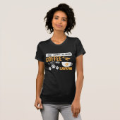 Cavapoo Dog Eigenaar van Coffee Bean Drinker T-shirt (Voorkant volledig)