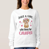 Cavapoo Dog Girl Cavoodle Hondenliefhebber Cavapoo Trui (Voorkant)
