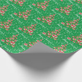 Cavapoo Dog kerstboomfeestdag groen Cadeaupapier (Hoek)