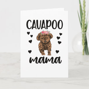 Cavapoo Dog Mama Cavoodle Hondenliefhebber Cavapoo Kaart