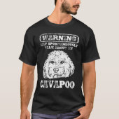 Cavapoo Dog Owner Warning Cavapoo T-shirt (Voorkant)