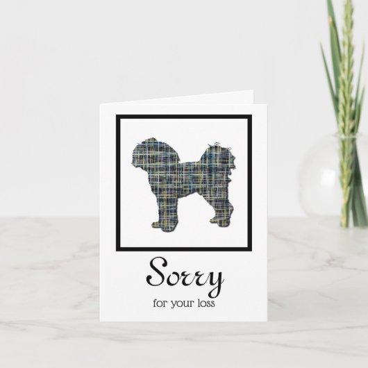Cavapoo Dog Pet Sympathcard Kaart (Voorkant)