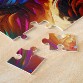 Cavapoo Dog Portrait Acryl Art Print Hondenliefheb Legpuzzel (Zijkant)