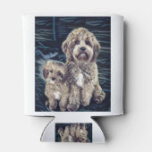 Cavapoo Dogs Cute Schattig Blikjeskoeler (Achterkant)