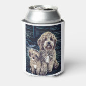 Cavapoo Dogs Cute Schattig Blikjeskoeler (Blikje Achterkant)