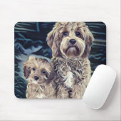 Cavapoo Dogs Cute Schattig Muismat (Met muis)