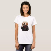 Cavapoo Don – Grappige Mafiëhond Dames T-Shirt (Voorkant volledig)