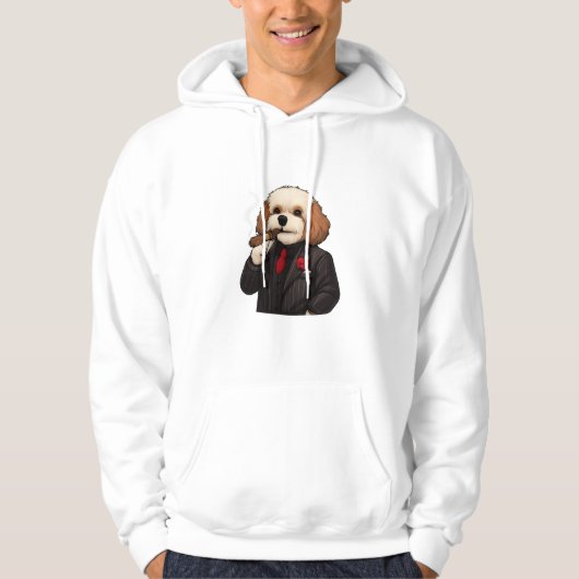 Cavapoo Don – Grappige Mafiëhond Hoodie (Voorkant)