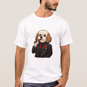 Cavapoo Don – Grappige Mafiëhond Kunst T-Shirt