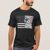 Cavapoo Doodle Dog 4 juli Amerikaanse vlag Pa T-shirt (Voorkant)