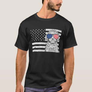 Cavapoo Doodle Dog 4 juli Amerikaanse vlag Pa T-shirt