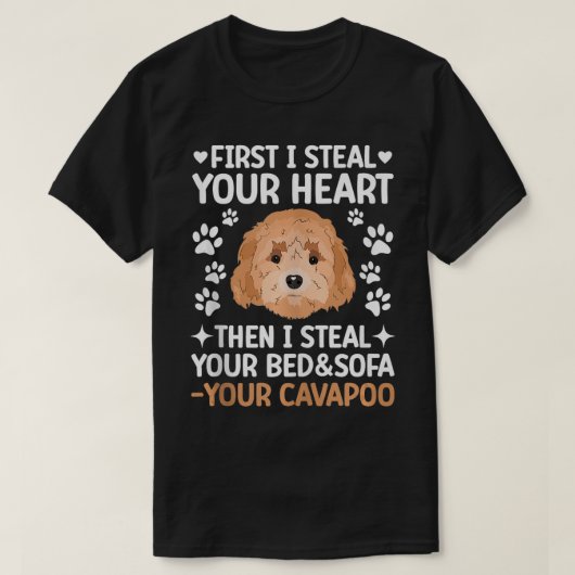 Cavapoo Eigenaar Grappige Cavapoo Papa Cavapoo Moe T-shirt (Design voorkant)