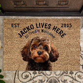 Cavapoo gepersonaliseerde huisdier deurmat