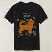 Cavapoo Hond Anatomie 4 T-shirt (Design voorkant)