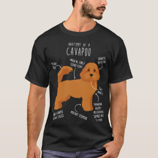 Cavapoo Hond Anatomie 4 T-shirt