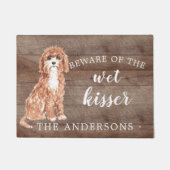 Cavapoo Hond Gepersonaliseerde Deurmat (Voorkant)