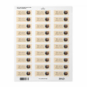 Cavapoo-hond retouradreslabel etiket (Full Sheet)