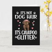 Cavapoo Hondenliefhebber Cavapoo Mom Cavoodle Hond Kaart (Gele Bloem)
