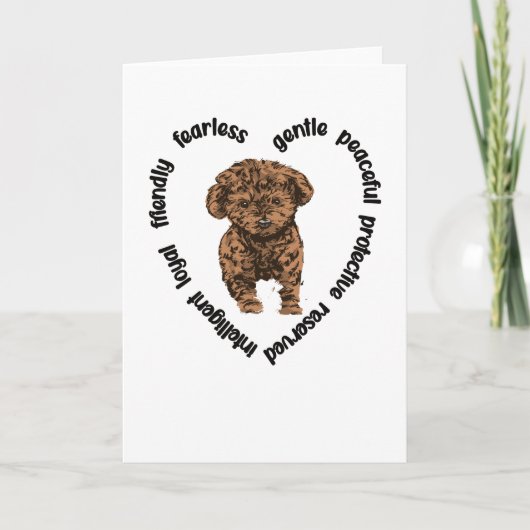 Cavapoo Hondenliefhebber Cavapoo Mom Cavoodle Hond Kaart (Voorkant)