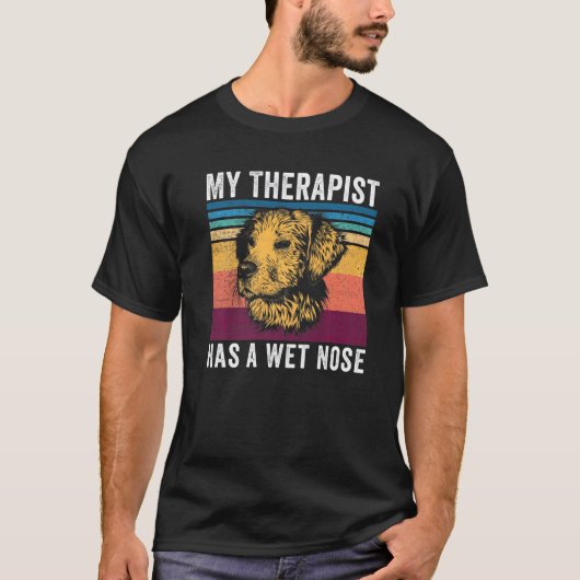 Cavapoo-hondenmoeder Mijn therapist heeft een natt T-shirt (Voorkant)