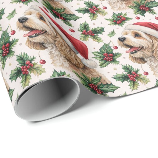 Cavapoo Kerst Inpakpapier (Rol Hoek)