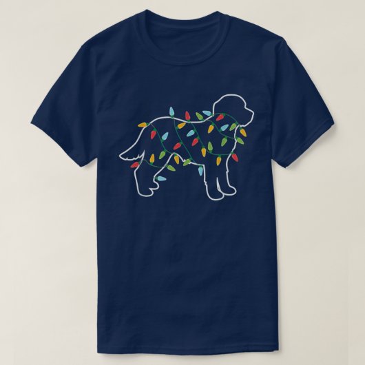 Cavapoo kerstboom Light Pajama Xmas Hondenliefhebb T-shirt (Design voorkant)