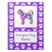 Cavapoo Kisses Schattig Hond Silhouet PPY&B Notitieboek (Voorkant)