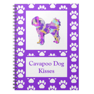 Cavapoo Kisses Schattig Hond Silhouet PPY&B Notitieboek