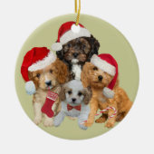 Cavapoo Let it Snow Ornament (Voorkant)