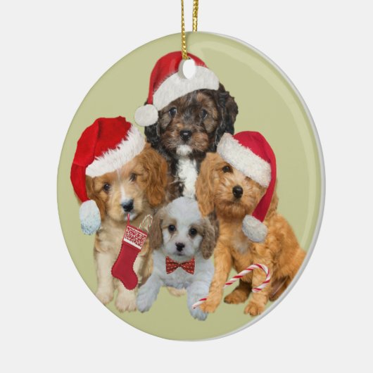 Cavapoo Let it Snow Ornament (Links)
