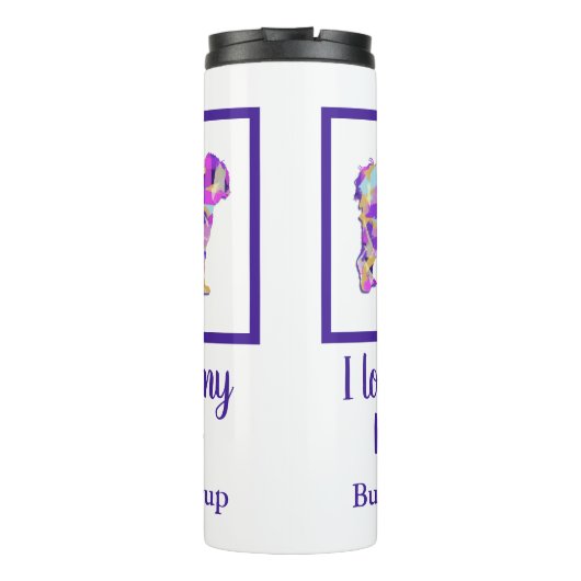 Cavapoo Leuke Hond Silhouet PPY&B Thermosbeker (Achterkant)