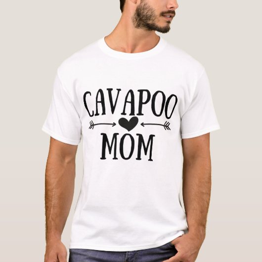 Cavapoo Mam Funny Cavapoos Gifts for Women Dog Lov T-shirt (Voorkant)