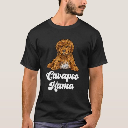 Cavapoo Mama Dog Eigenaar T-shirt (Voorkant)