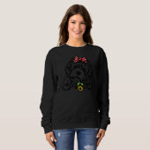 Cavapoo moeder Cavapoo zonnebloem Trui (Voorkant volledig)