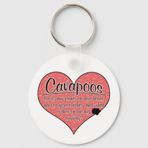 Cavapoo Paw Drukt Dog Humor Sleutelhanger