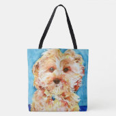 Cavapoo puppy " Ollie " . Tote Bag (Voorkant)