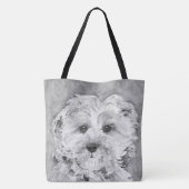 Cavapoo puppy " Ollie " . Tote Bag (Achterkant)