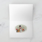 Cavapoo wanneer het weer buiten is angstaanjagende feestdagen kaart (Binnen)