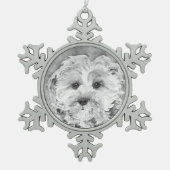 Cavapoo waterverf. keramische bal ornament (Voorkant)