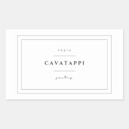 Cavatappi Pasta Etiket Stickers