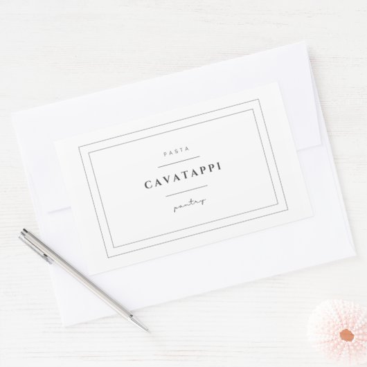 Cavatappi Pasta Etiket Stickers (Envelop)