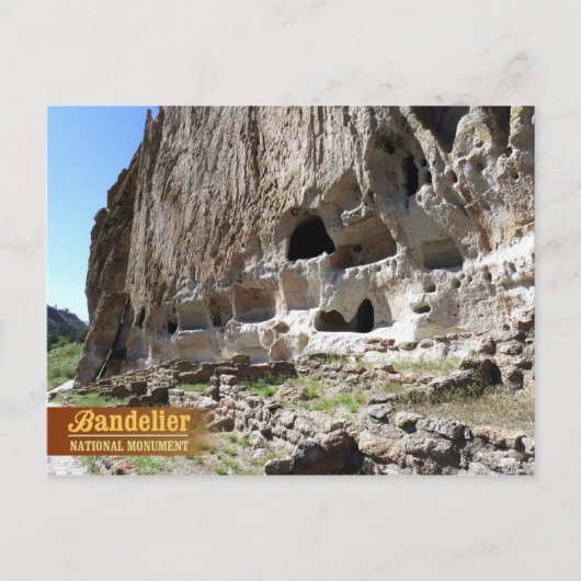 Cavates at Bandelier National Monument (NM) Briefkaart (Voorkant)