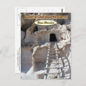 Cavates at Bandelier National Monument (NM) Briefkaart (Voorkant / Achterkant)