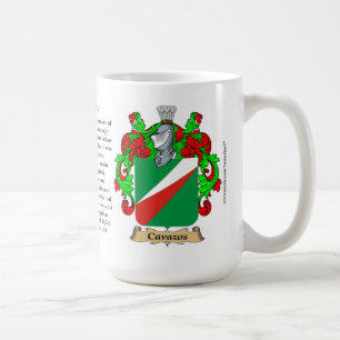 Cavazos naam, Oorsprong, Betekenis en Cres Koffiemok