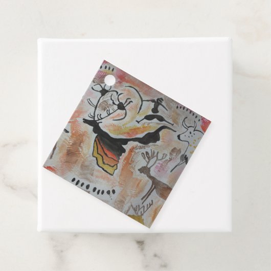 Cave Art Abstract Bedankjes Labels (In situ)