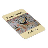 Cave Art Abstract Birthday Magnet Magneet (Rechterzijde)