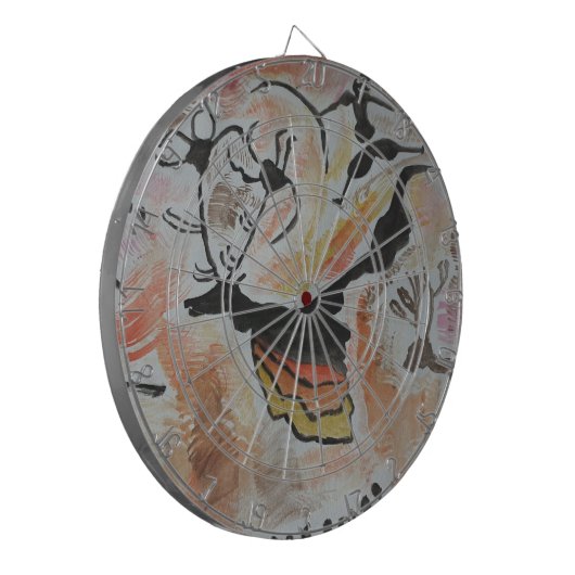 Cave Art Abstract Dartbord (Voorkant Links)