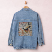 Cave Art Abstract Denim Jacket (Hangar)